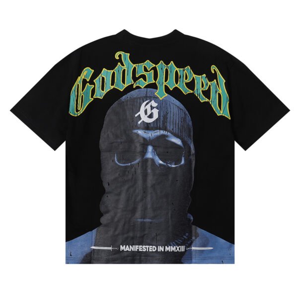 GODSPEED BALACLAVA WASHED BLACK T-SHIRT