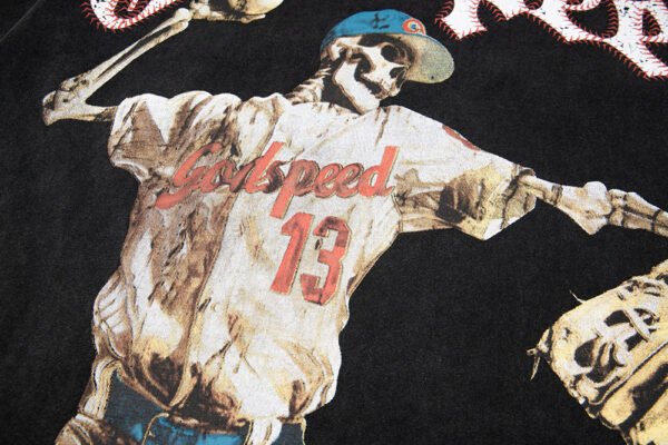 GODSPEED BASEBALL WASHED BLACK T-SHIRT