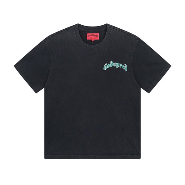 GODSPEED BALACLAVA WASHED BLACK T-SHIRT