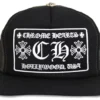 CHROME HEARTS CH HOLLYWOOD TRUCKER HAT BLACK/BLACK