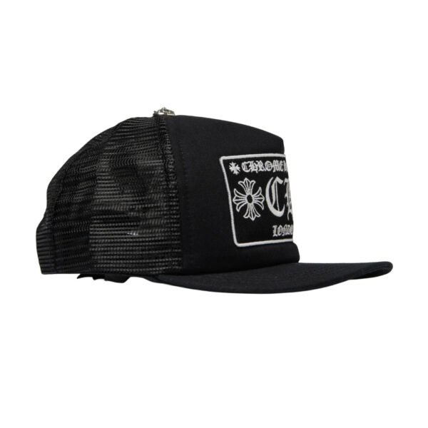 CHROME HEARTS CH HOLLYWOOD TRUCKER HAT BLACK/BLACK