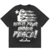 HELLSTAR INNER PEACE SKELETON T-SHIRT