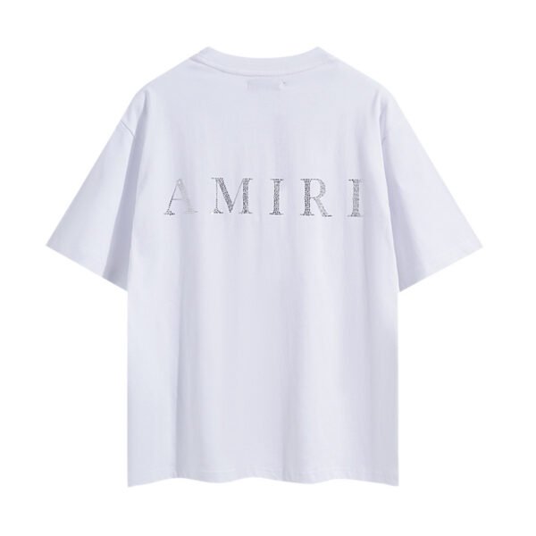AMIRI CRYSTAL LOGO WHITE T-SHIRT