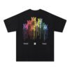 AMIRI MULTICOLOR LOGO BLACK T-SHIRT