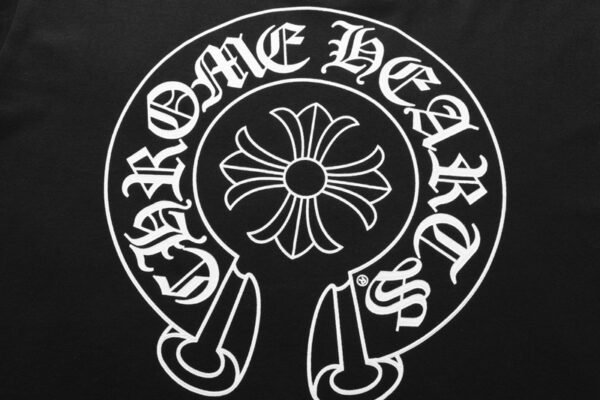 CHROME HEARTS HORSESHOE LOGO BLACK T-SHIRT