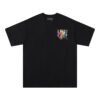 AMIRI MULTICOLOR LOGO BLACK T-SHIRT