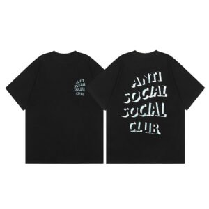 ASSC WAVY MINT LOGO BLACK T-SHIRT