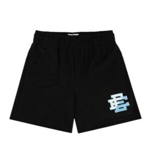 ERIC EMANUEL EE BASIC SHORT BLACK/BABY BLUE SPLIT