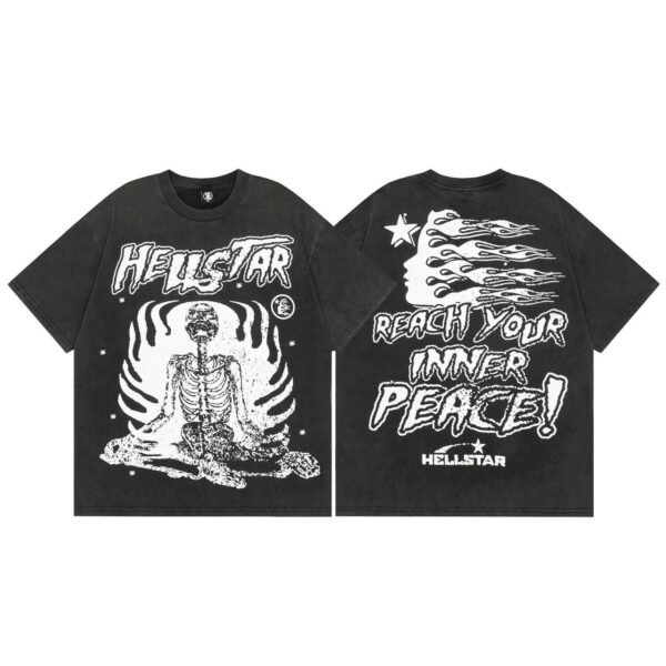 HELLSTAR INNER PEACE SKELETON T-SHIRT