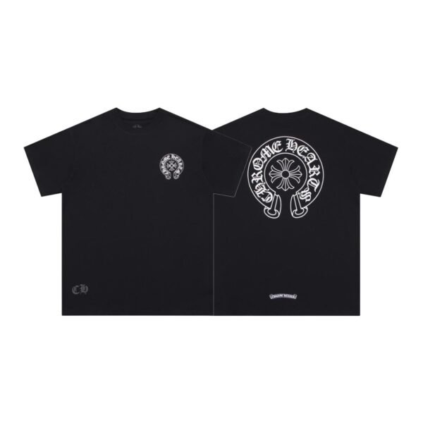 CHROME HEARTS HORSESHOE LOGO BLACK T-SHIRT