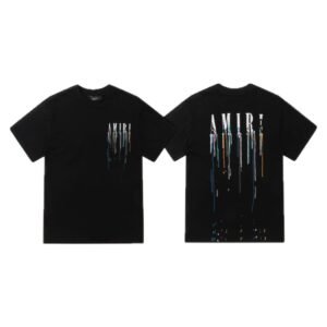 AMIRI PAINT LOGO BLACK T-SHIRT