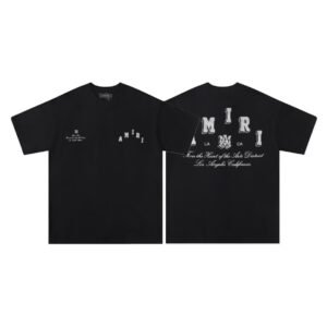 AMIRI MINI DISTRICT BLACK T-SHIRT