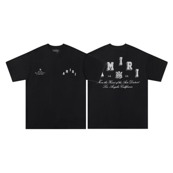 AMIRI MINI DISTRICT BLACK T-SHIRT