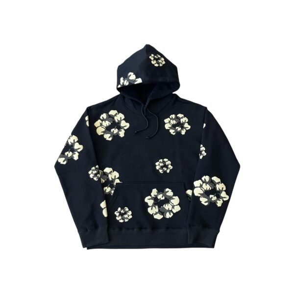 DENIM TEARS x CPFM CACTUS TEARS BLACK WREATH HOODIE