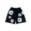 DENIM TEARS WREATH BLACK SHORTS