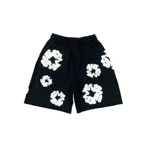 DENIM TEARS WREATH BLACK SHORTS