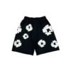 DENIM TEARS WREATH BLACK SHORTS