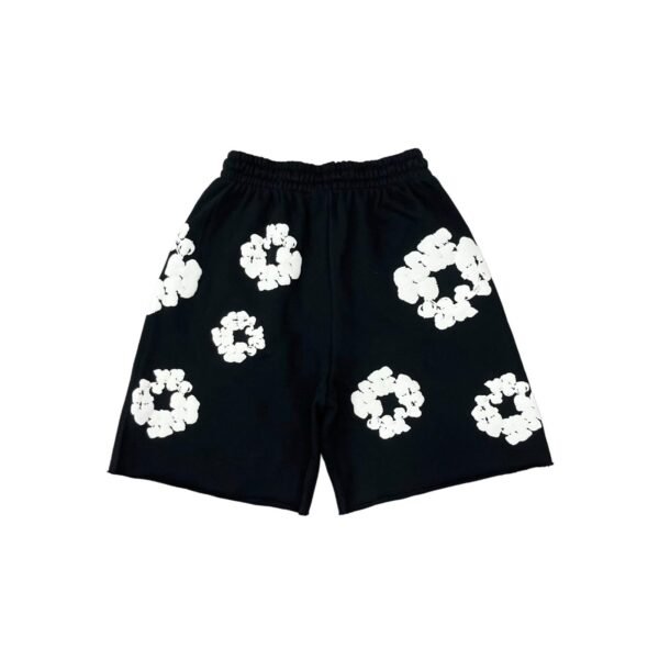 DENIM TEARS WREATH BLACK SHORTS