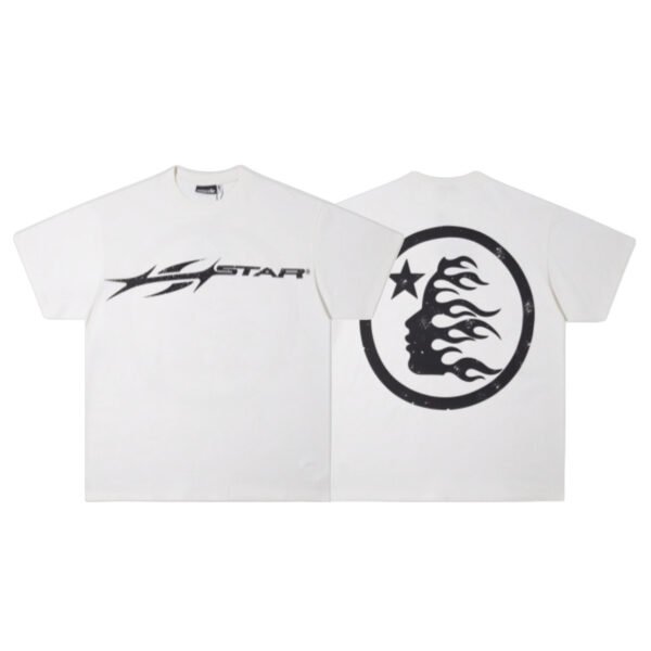 HELLSTAR HH LOGO WHITE-CREAM T-SHIRT