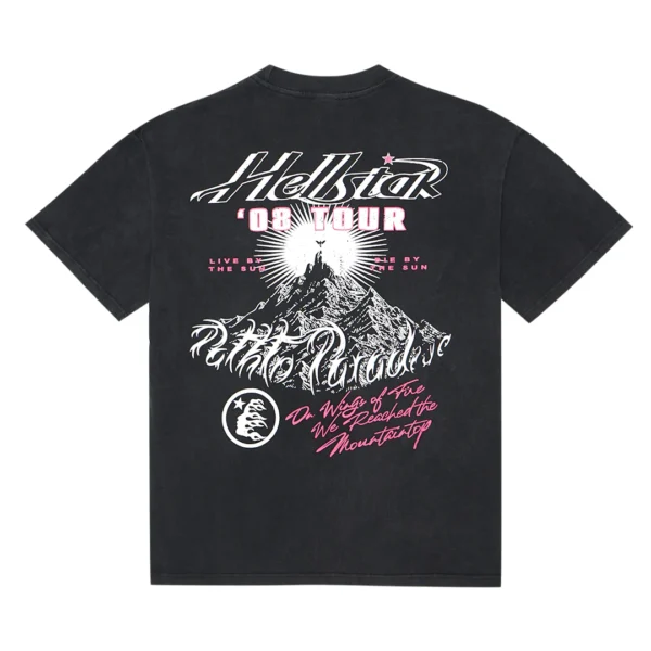 HELLSTAR PATH TO PARADISE WASHED BLACK T-SHIRT