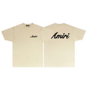 AMIRI SCRIPT LOGO CREAM T-SHIRT