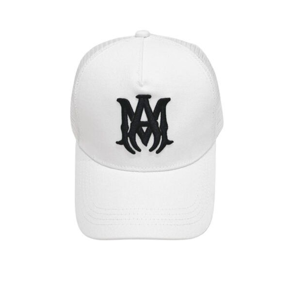 AMIRI MA LOGO TRUCKER WHITE/BLACK HAT