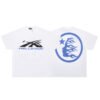 HELLSTAR FLAME FACE LOGO T-SHIRT WHITE/BLUE