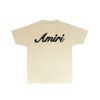 AMIRI SCRIPT LOGO CREAM T-SHIRT