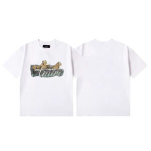 AMIRI LEOPARD WHITE T-SHIRT