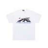 HELLSTAR FLAME FACE LOGO T-SHIRT WHITE/BLUE