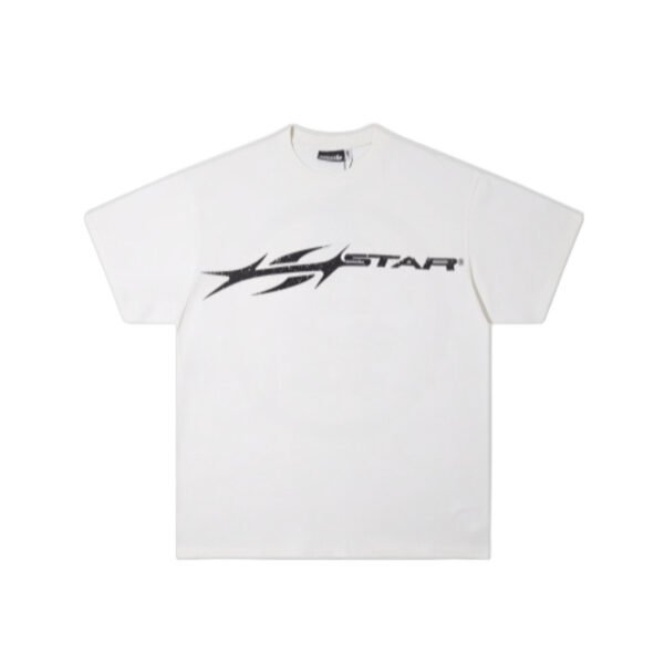 HELLSTAR HH LOGO WHITE-CREAM T-SHIRT