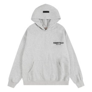 FEAR OF GOD ESSENTIALS BASIC LIGHT GRAY HOODIE