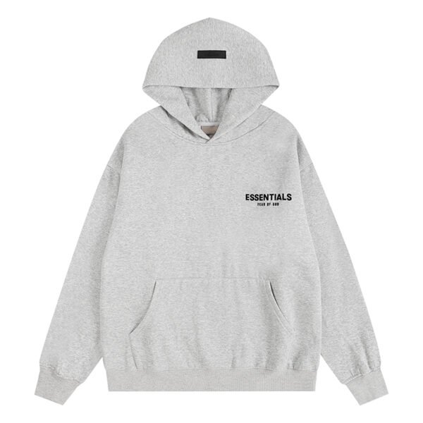 FEAR OF GOD ESSENTIALS BASIC LIGHT GRAY HOODIE