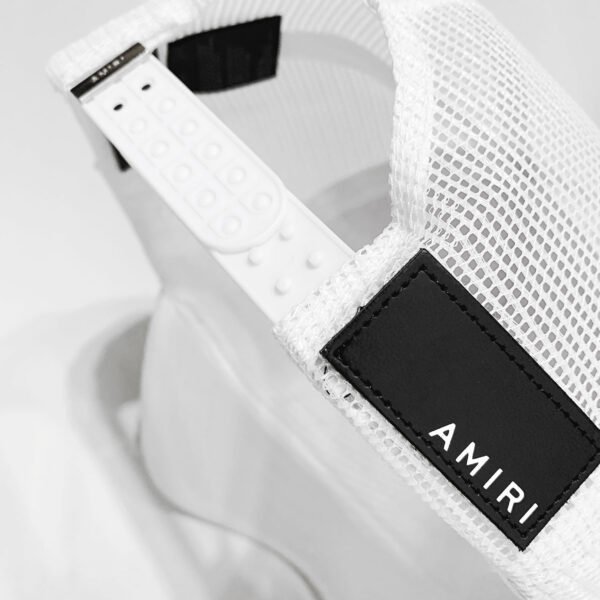AMIRI MA LOGO TRUCKER WHITE/BLACK HAT