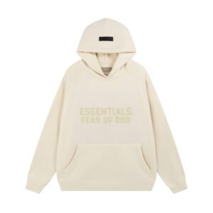 FEAR OF GOD ESSENTIALS MID-LOGO LIGHT APRICOT HOODIE