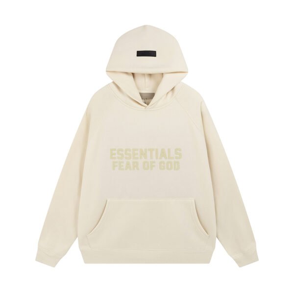 FEAR OF GOD ESSENTIALS MID-LOGO LIGHT APRICOT HOODIE