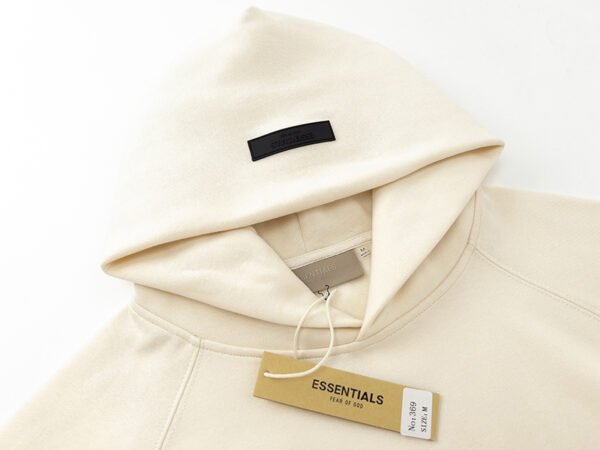 FEAR OF GOD ESSENTIALS MID-LOGO LIGHT APRICOT HOODIE