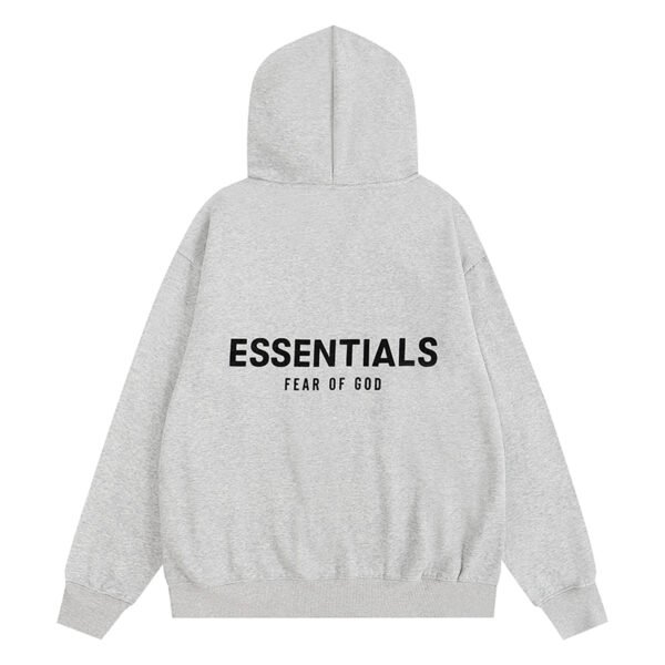 FEAR OF GOD ESSENTIALS BASIC LIGHT GRAY HOODIE