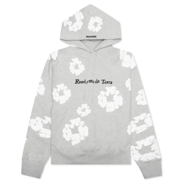 DENIM TEARS READYMADE GRAY WREATH HOODIE