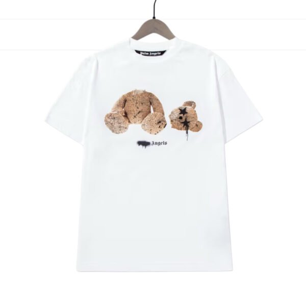 PALM ANGELS BEAR STAR WHITE T-SHIRT