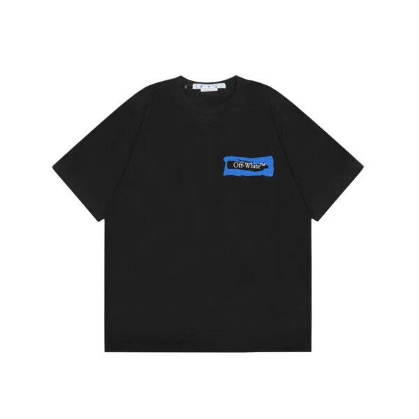 OFF-WHITE SKY BLUE ARROWS BLACK T-SHIRT