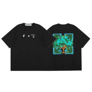 OFF-WHITE NATURE FRAME BLACK T-SHIRT