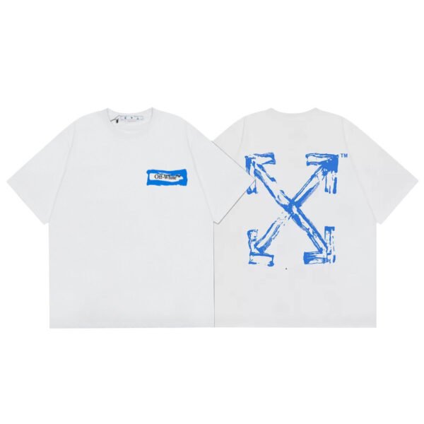 OFF-WHITE SKY BLUE ARROWS WHITE T-SHIRT