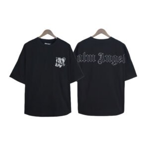 PALM ANGELS CLASSIC LOGO BLACK T-SHIRT