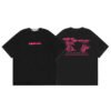OFF-WHITE GRAFFITI PINK LOGO BLACK T-SHIRT