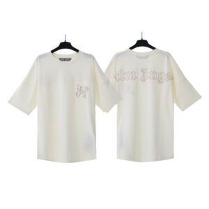 PALM ANGELS CLASSIC LOGO CREAM T-SHIRT