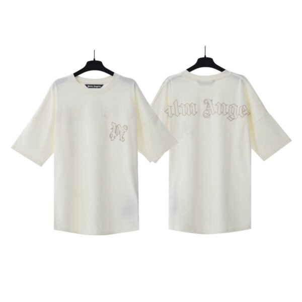 PALM ANGELS CLASSIC LOGO CREAM T-SHIRT