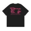 OFF-WHITE GRAFFITI PINK LOGO BLACK T-SHIRT