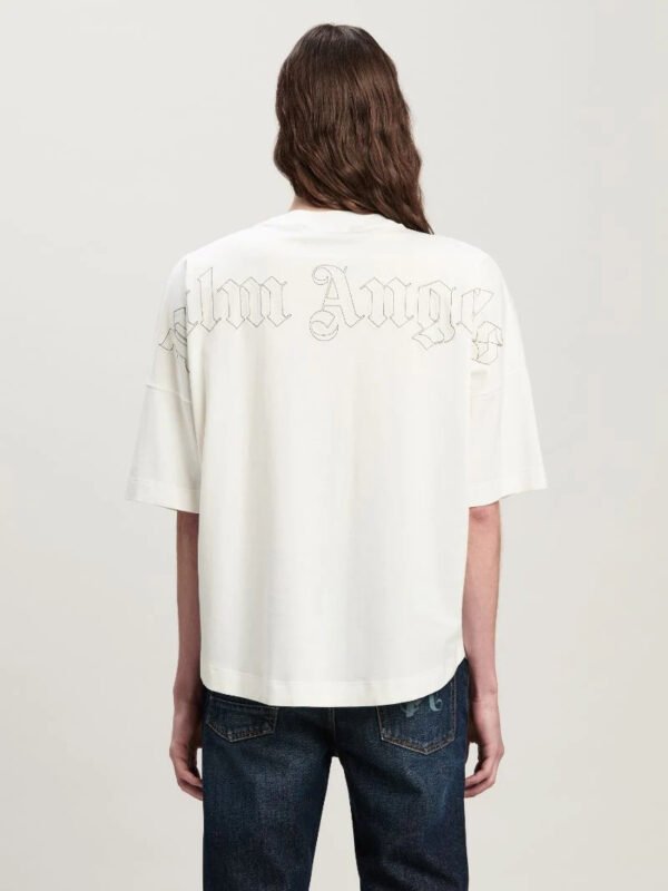 PALM ANGELS CLASSIC LOGO CREAM T-SHIRT