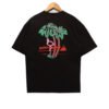 PALM ANGELS BEACH VIBES BLACK T-SHIRT